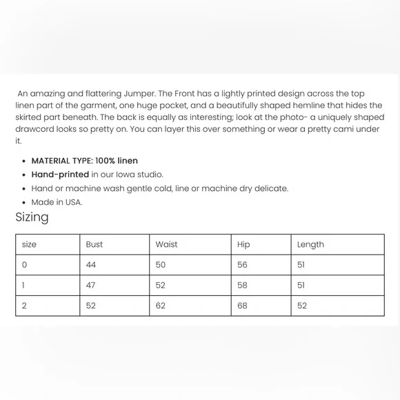 Blue Fish Cloudworks Dress in Sea Fog - NWT! - Picture 5 of 5